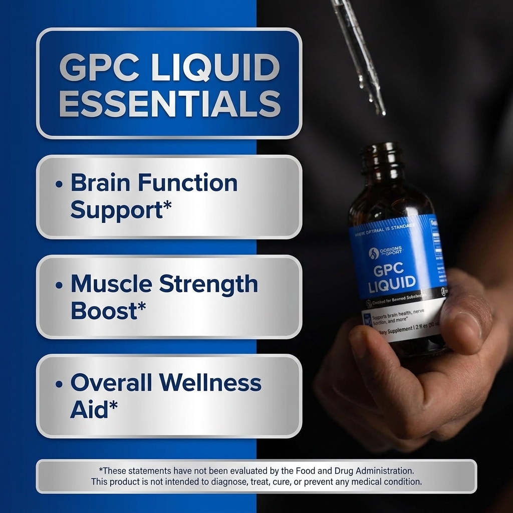 Designs for Sport GPC Liquid - Fast-Absorbing Alpha-GPC Choline Drops for Brain, Muscle, and Performance Support (2 fl oz, NSF Certified for Sport) - product photo 4