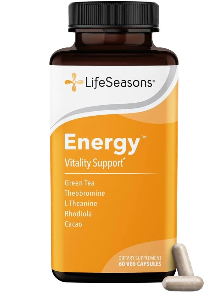 LifeSeasons Energy - Caffeine-Free Adaptogen Support for Steady Focus and Stamina (60 Capsules) - main product photo